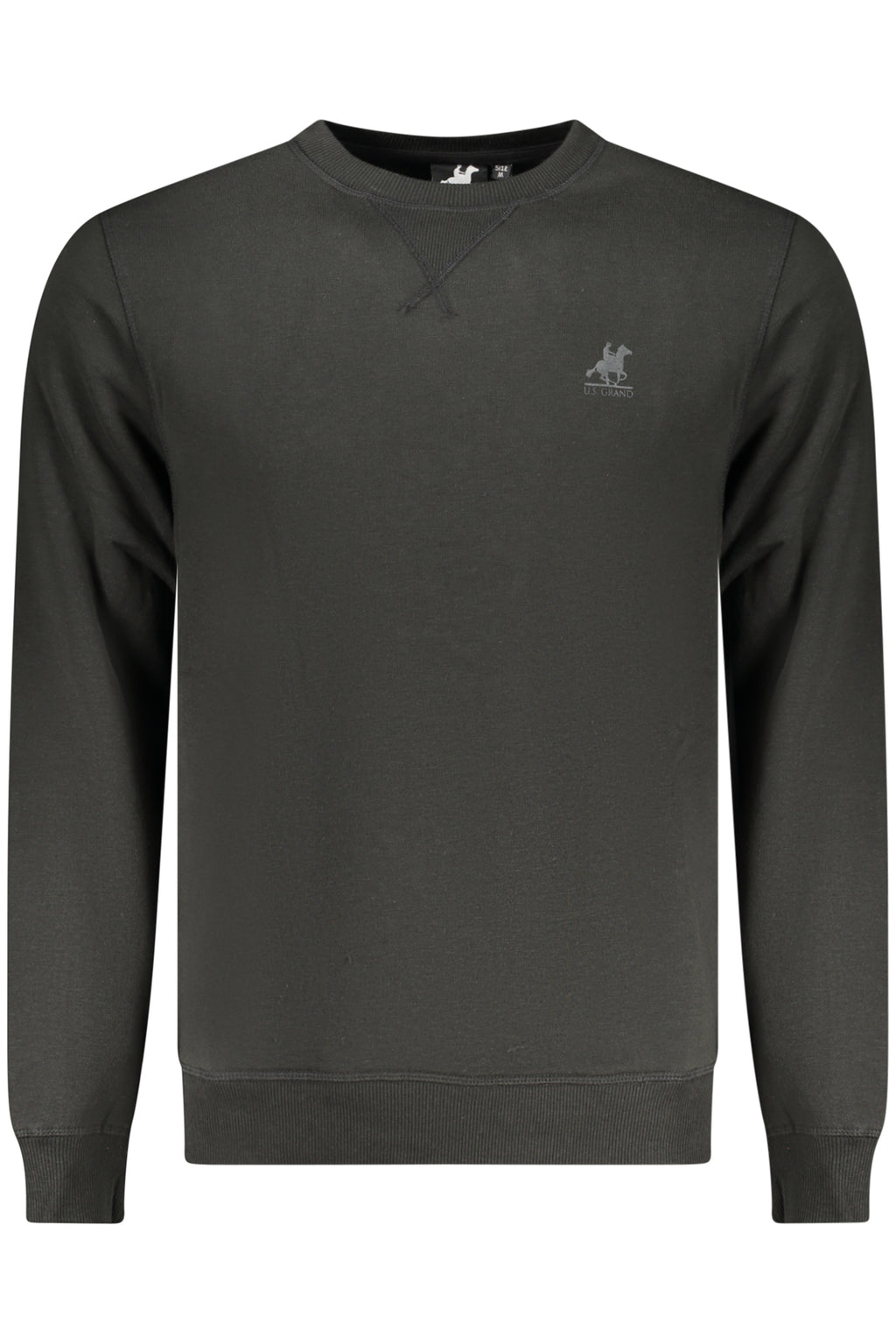 US GRAND MEN'S BLACK ZIP-UP SWEATSHIRT