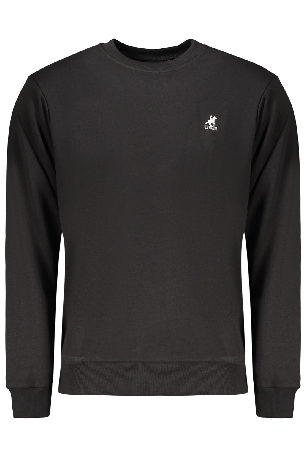 US GRAND MEN'S BLACK ZIP-UP SWEATSHIRT
