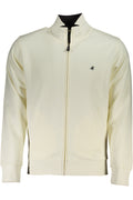 US GRAND MEN'S WHITE ZIP-UP SWEATSHIRT