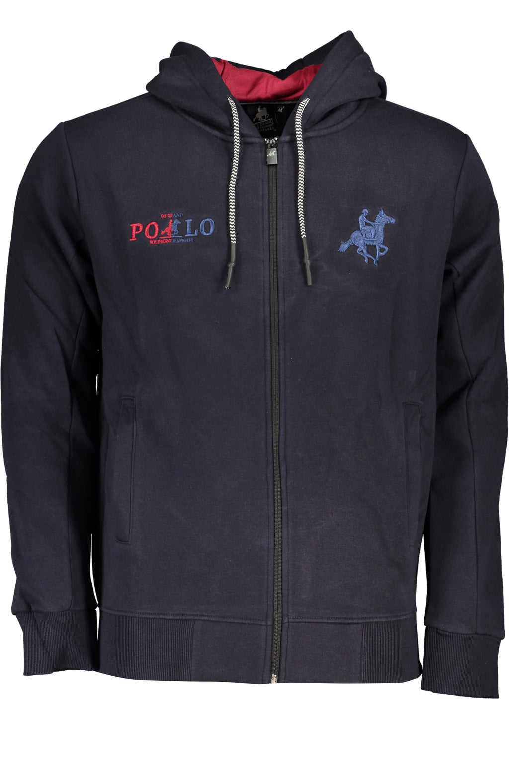 US GRAND MEN'S BLUE ZIP-UP SWEATSHIRT