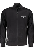 US GRAND MEN'S BLACK ZIP-UP SWEATSHIRT