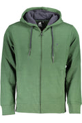 US GRAND MEN'S GREEN ZIP-UP SWEATSHIRT