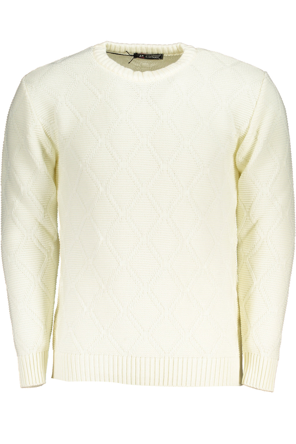 US GRAND MEN'S WHITE SWEATER