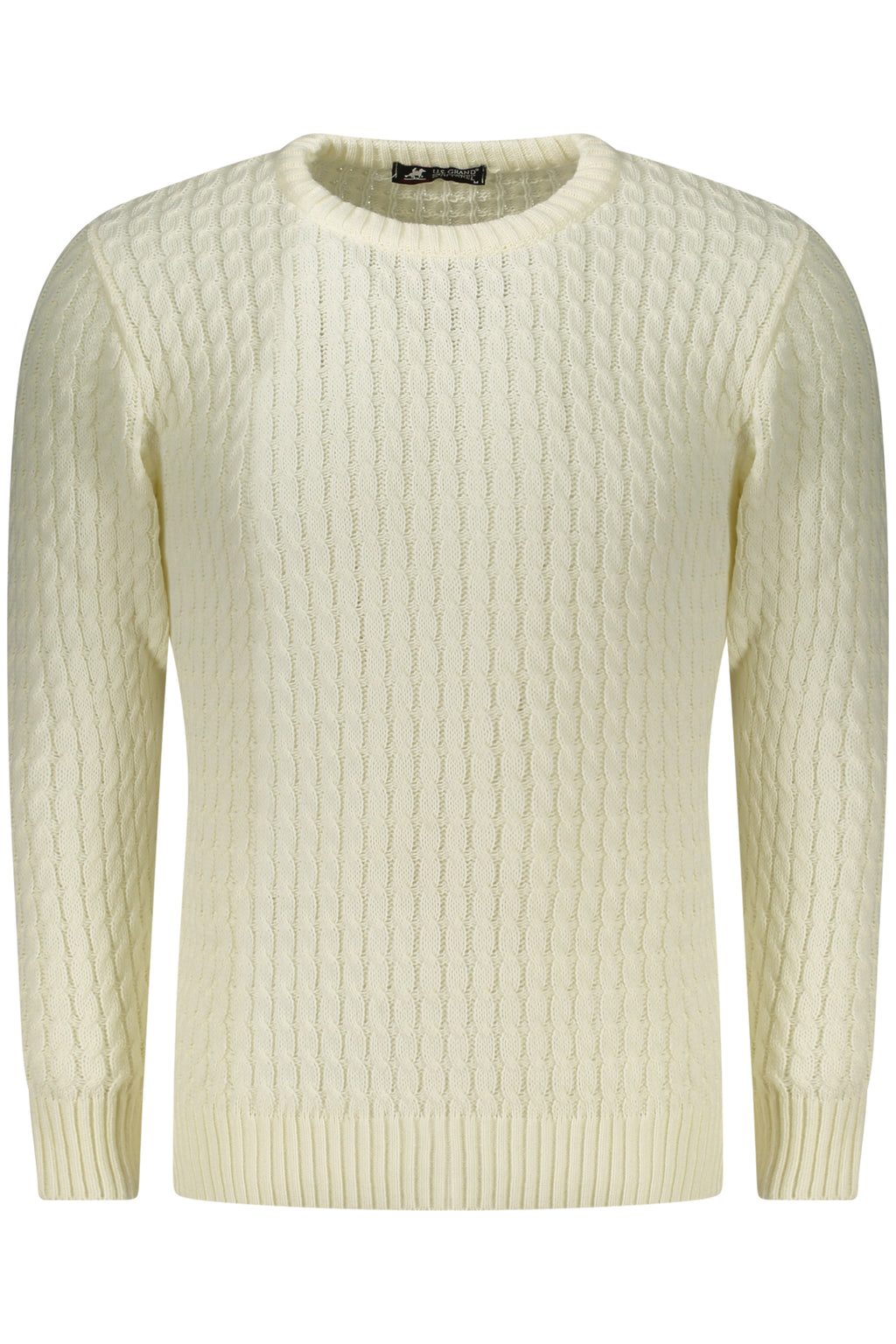 US GRAND MEN'S WHITE SWEATER