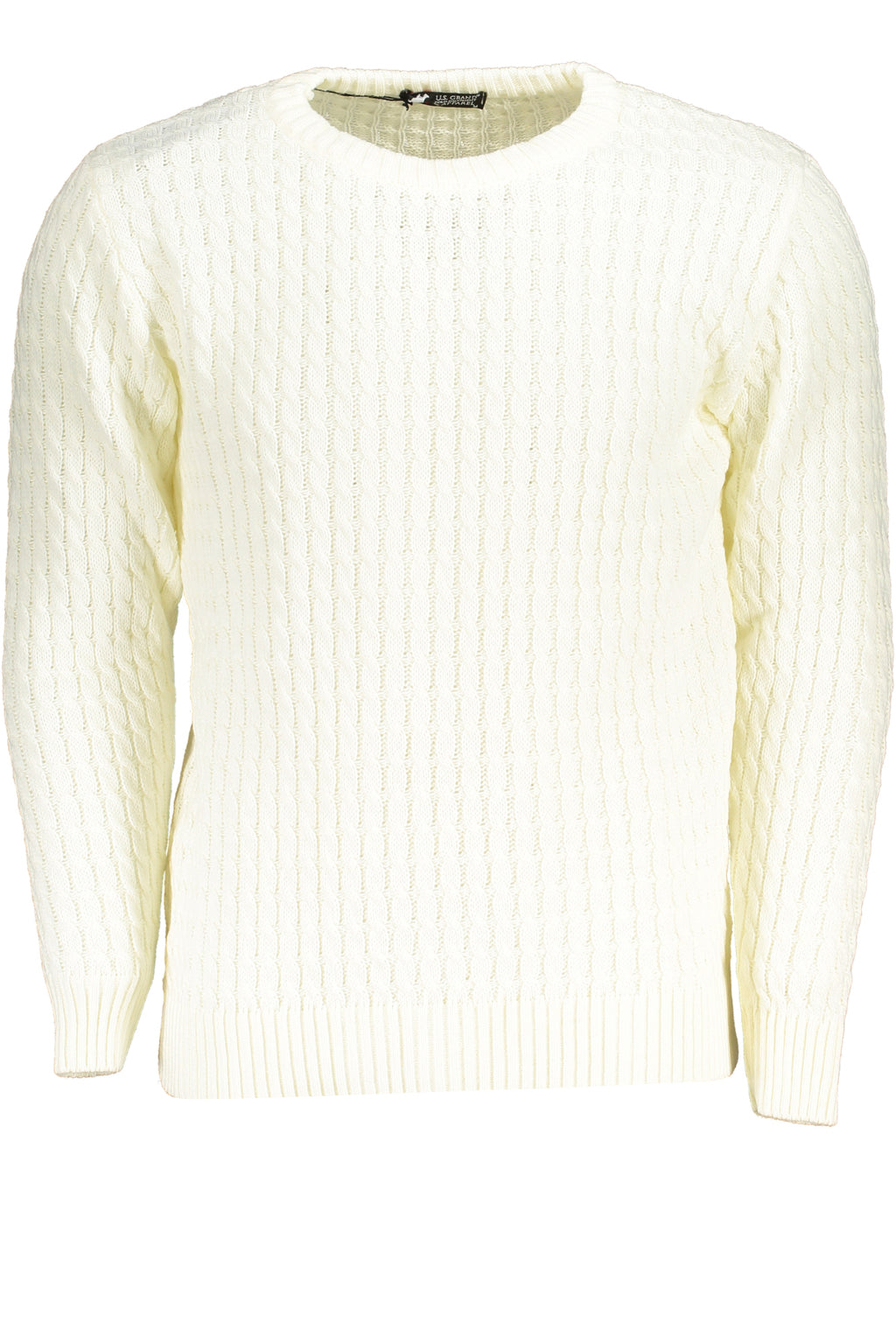 US GRAND MEN'S WHITE SWEATER