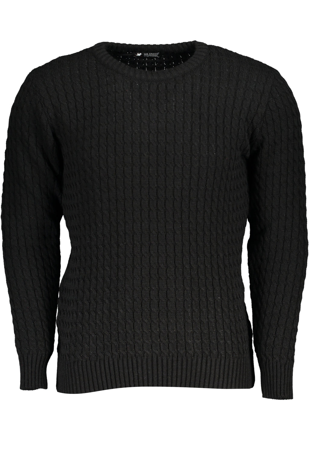 US GRAND MEN'S BLACK SWEATER