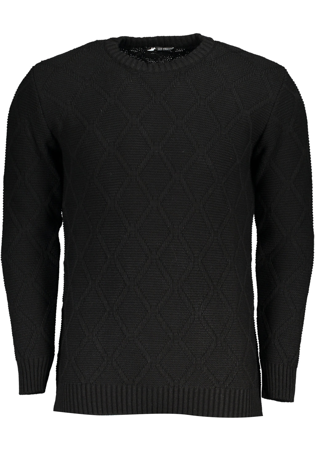 US GRAND MEN'S BLACK SWEATER