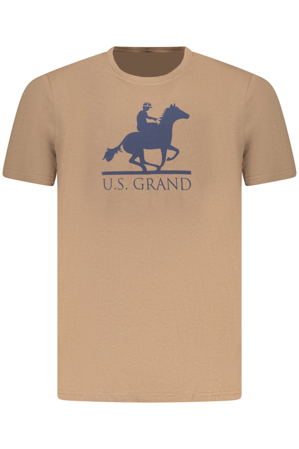 US GRAND MEN'S SHORT-SLEEVE T-SHIRT BROWN