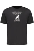 US GRAND MEN'S BLACK SHORT-SLEEVE T-SHIRT