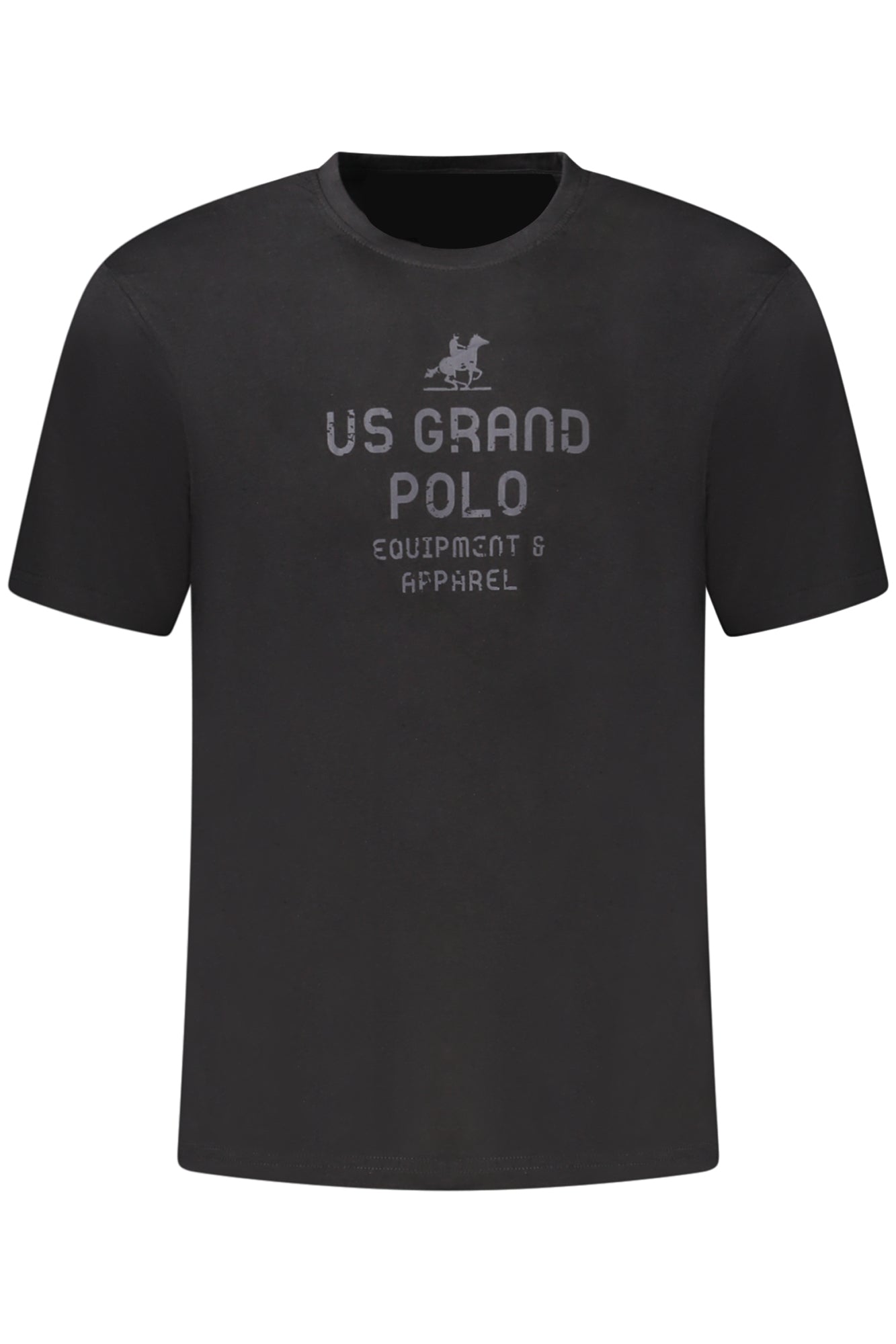 US GRAND MEN'S BLACK SHORT-SLEEVE T-SHIRT