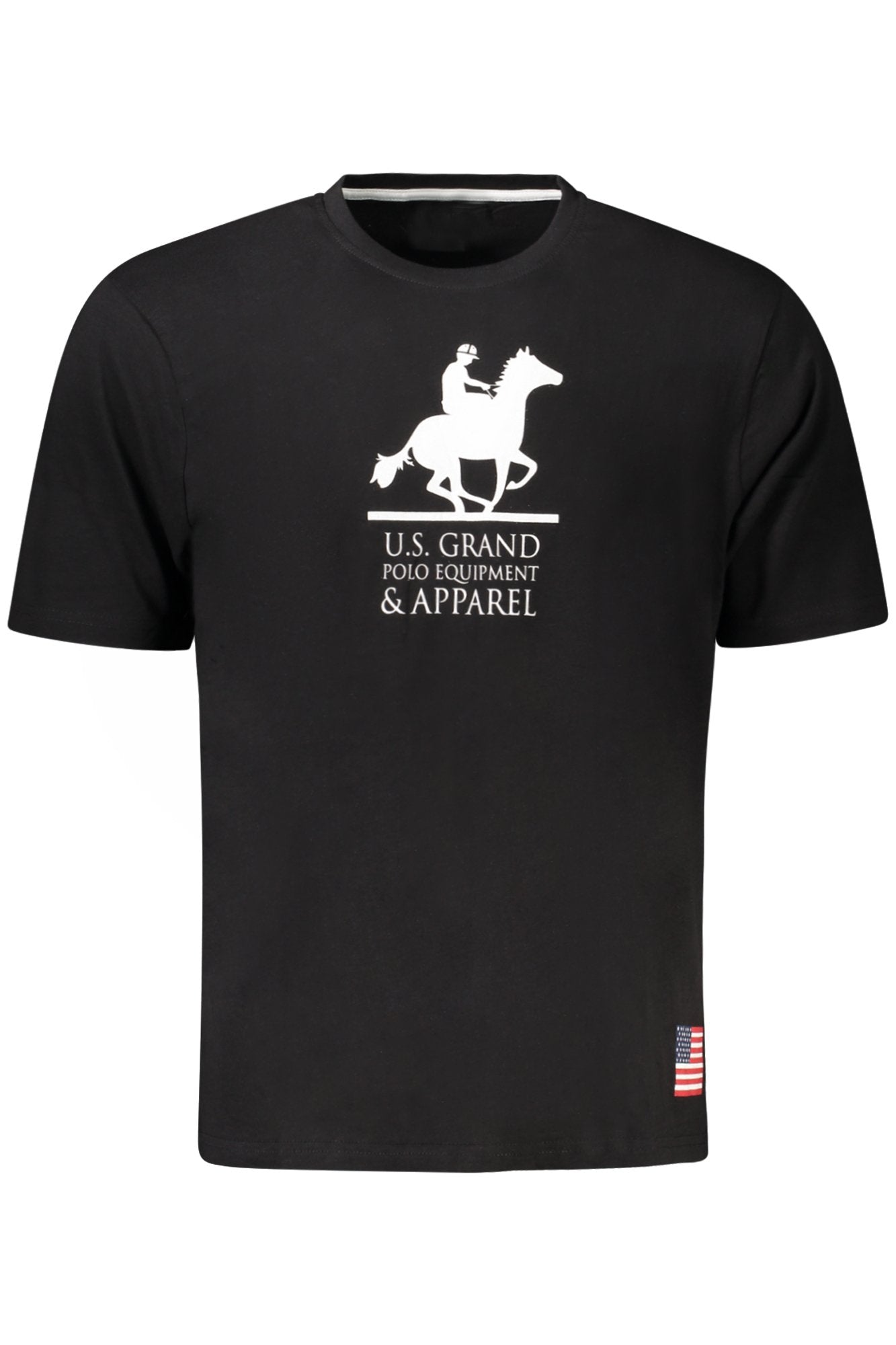 US GRAND MEN'S BLACK SHORT-SLEEVE T-SHIRT