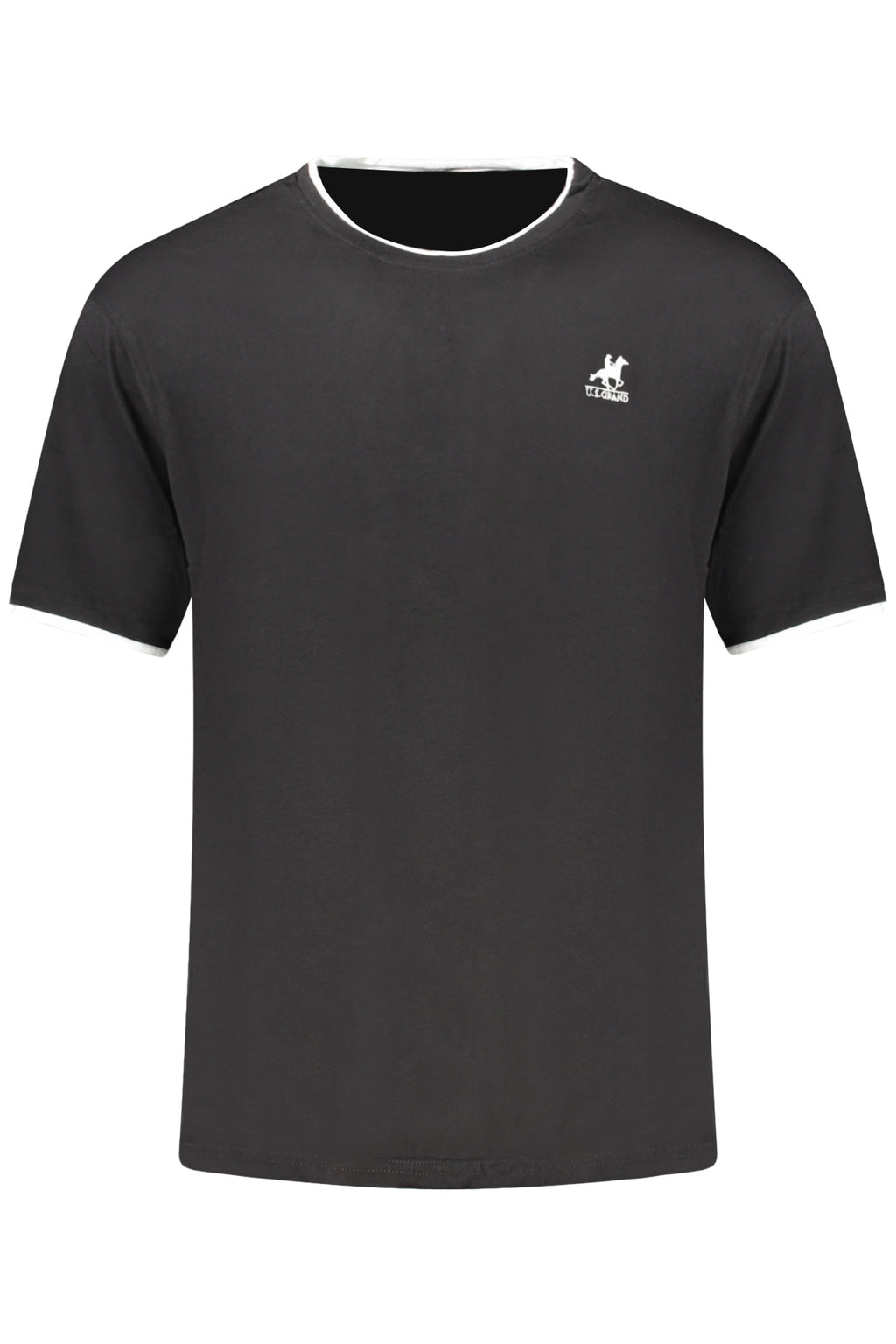 US GRAND MEN'S BLACK SHORT-SLEEVE T-SHIRT