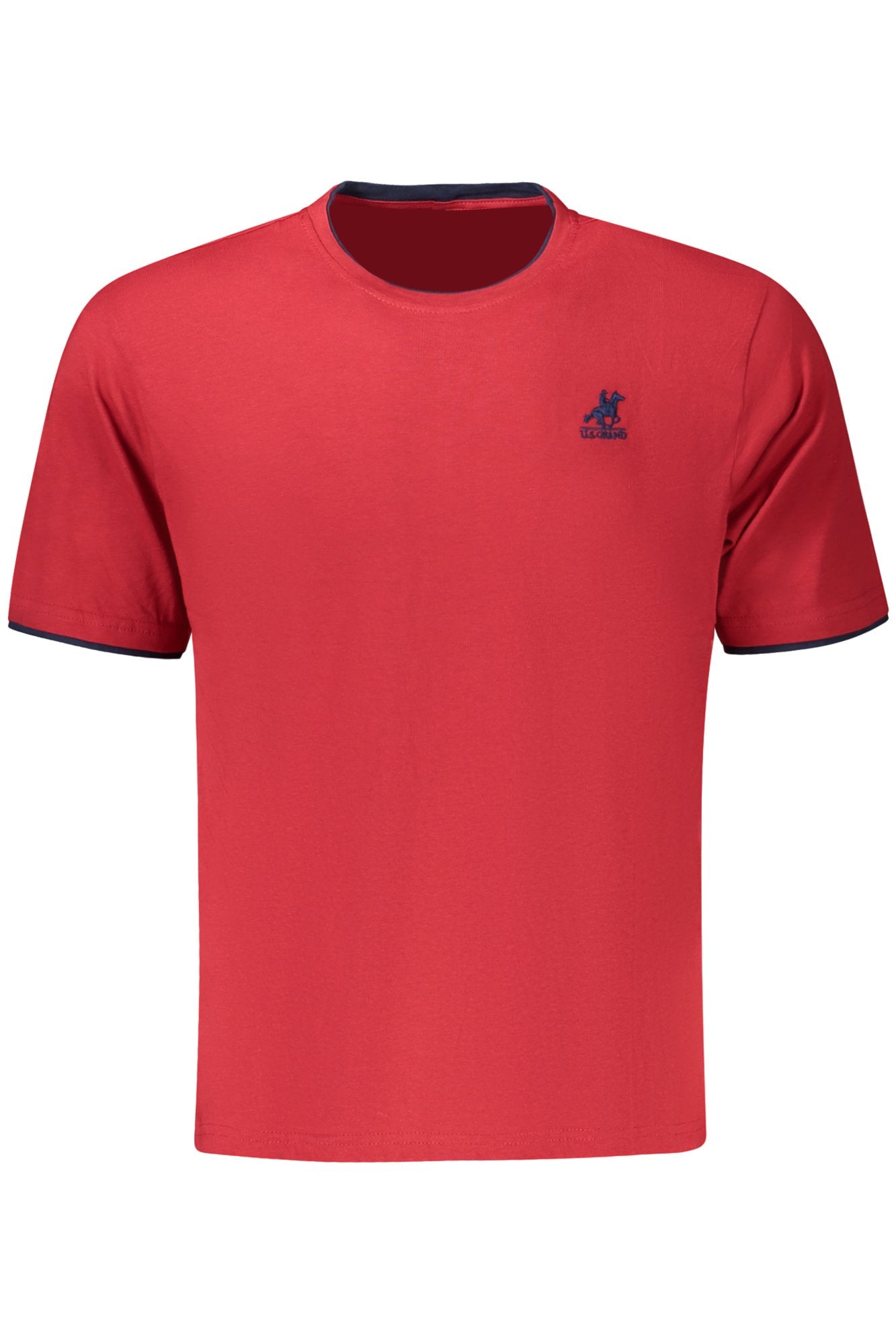 US GRAND MEN'S SHORT-SLEEVED RED T-SHIRT