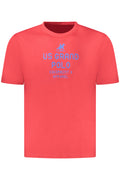 US GRAND MEN'S SHORT-SLEEVED RED T-SHIRT