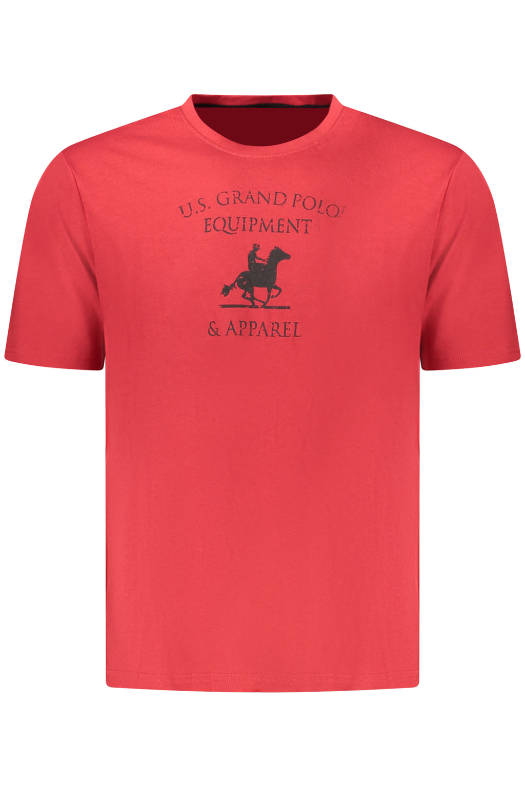 US GRAND MEN'S SHORT-SLEEVED RED T-SHIRT