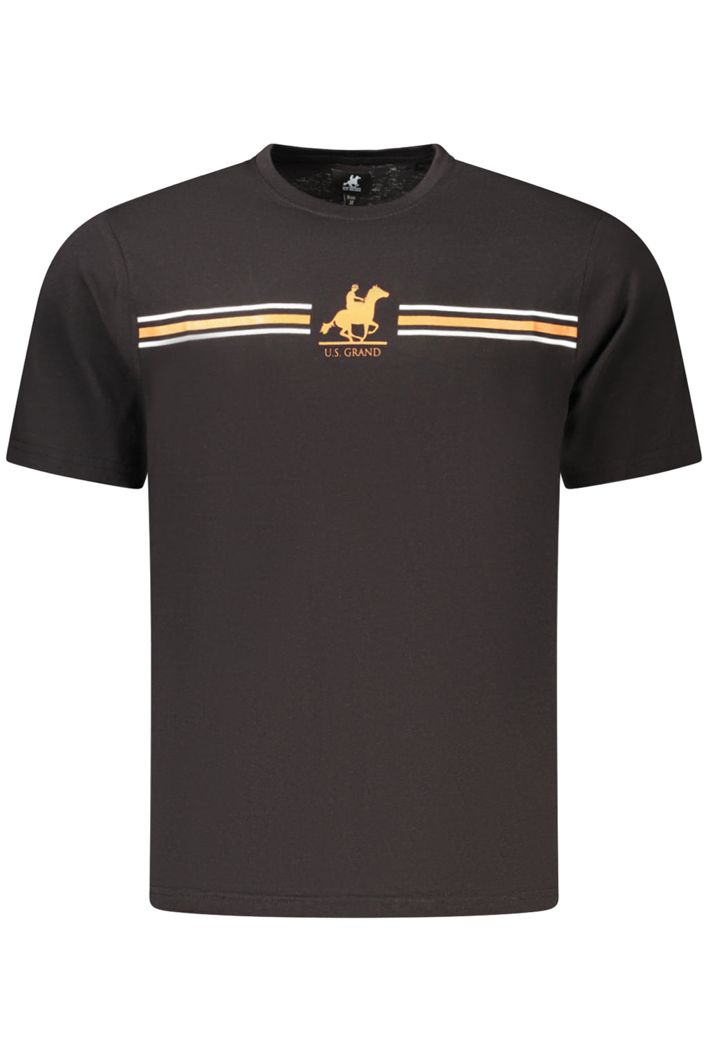 US GRAND MEN'S BLACK SHORT-SLEEVE T-SHIRT