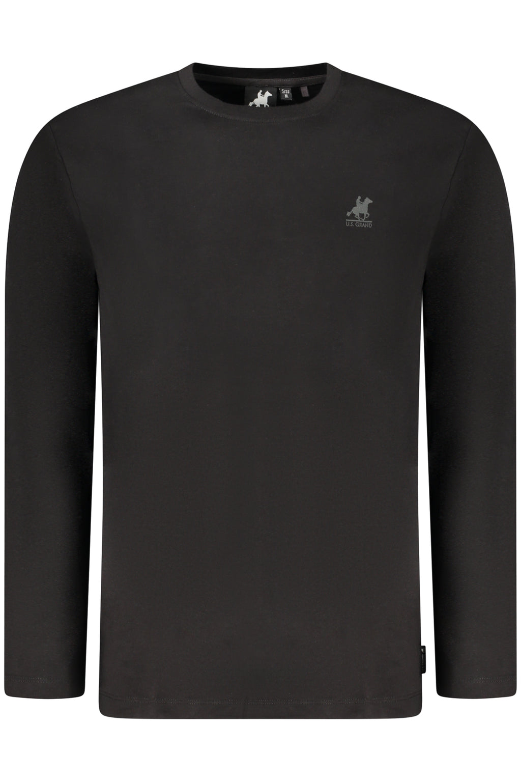 US GRAND MEN'S LONG-SLEEVED BLACK T-SHIRT