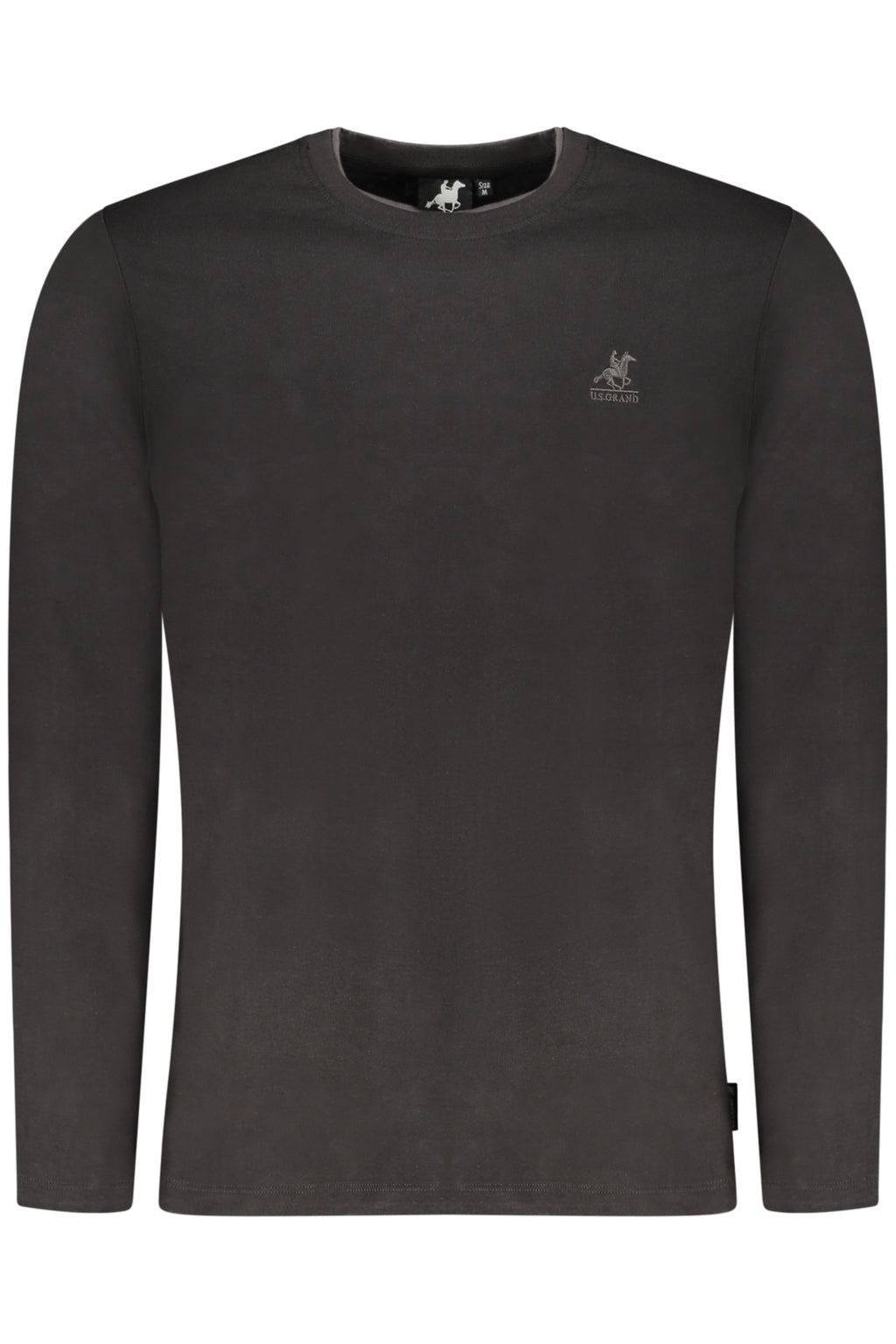 US GRAND MEN'S LONG-SLEEVED BLACK T-SHIRT