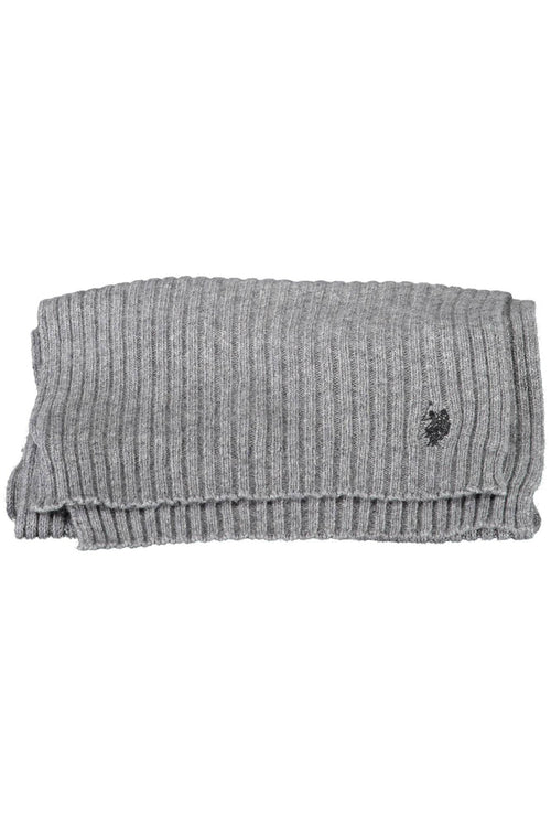 US POLO ASSN. GRAY MEN'S SCARF
