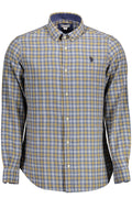 US POLO SHIRT LONG SLEEVE MAN BLUE