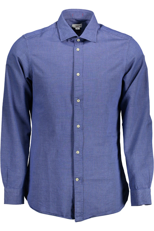 US POLO SHIRT LONG SLEEVE MEN BLUE