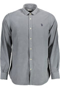 US POLO SHIRT LONG SLEEVE MEN BLUE