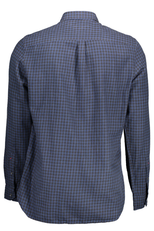 US POLO SHIRT LONG SLEEVE MEN BLUE