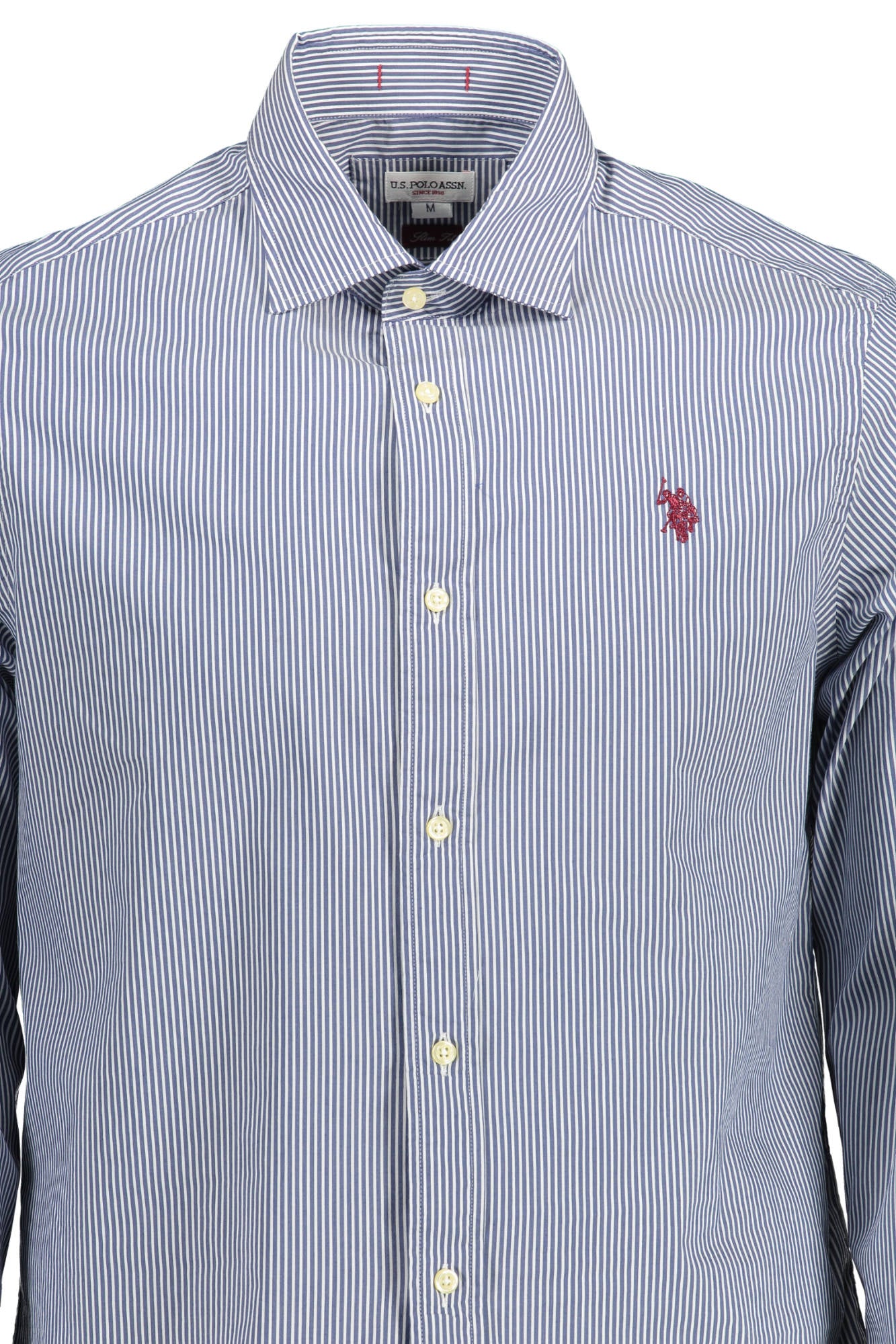 US POLO SHIRT LONG SLEEVE MEN BLUE