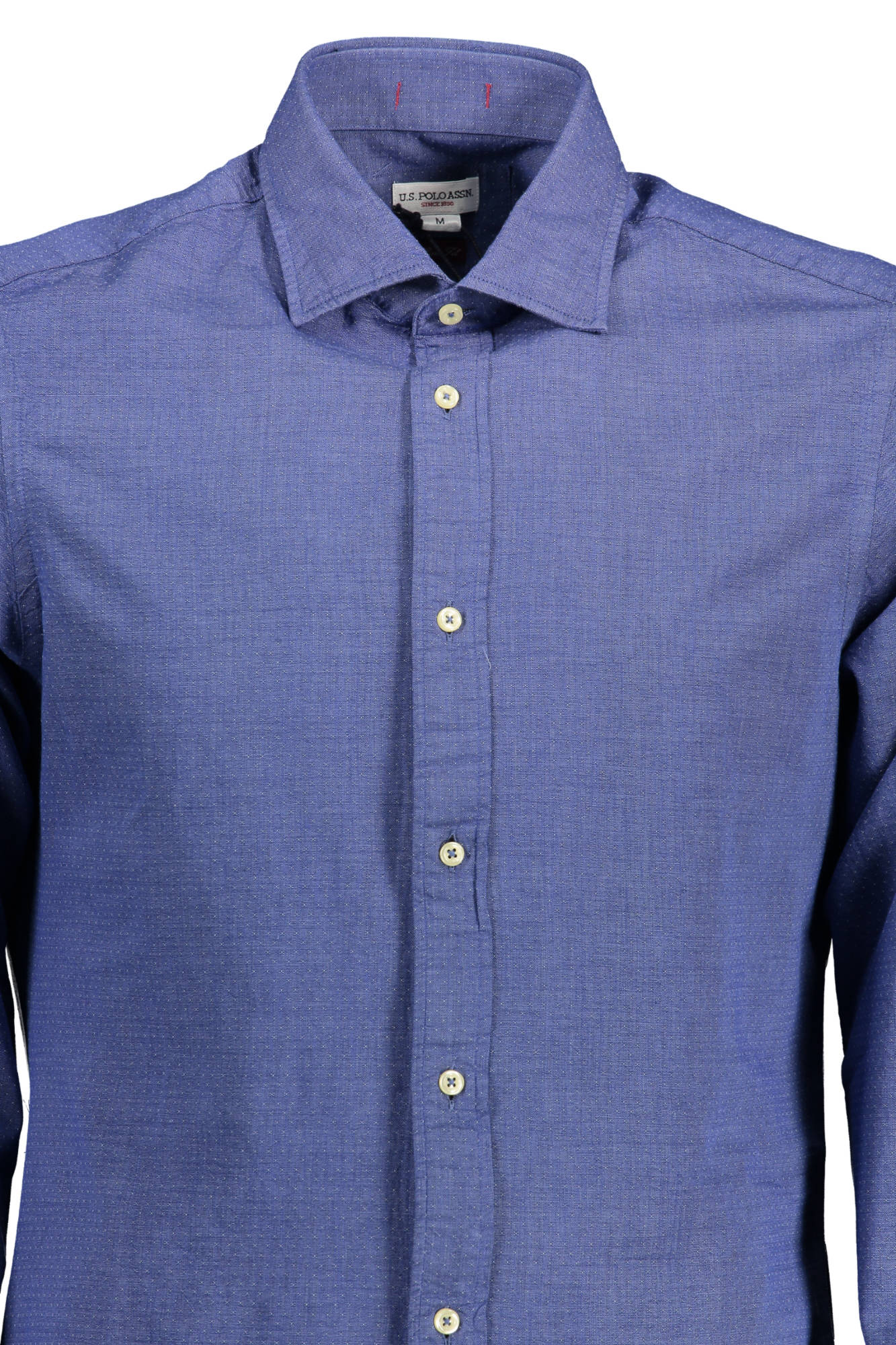 US POLO SHIRT LONG SLEEVE MEN BLUE