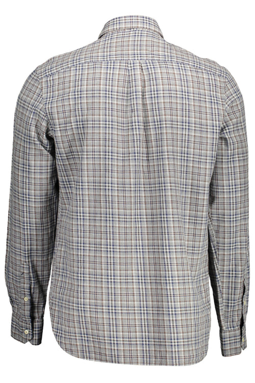 US POLO SHIRT LONG SLEEVE MEN GREY