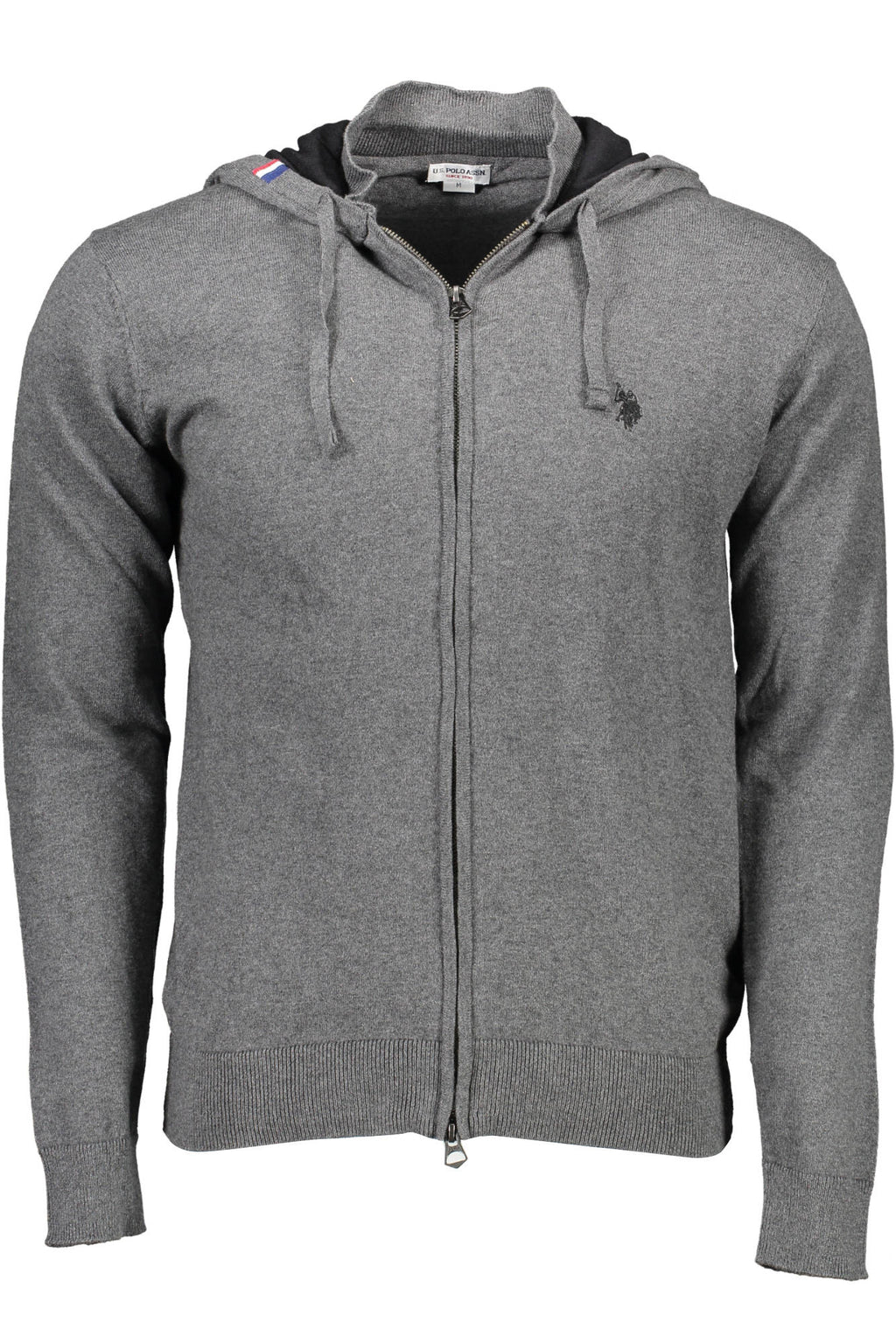 US POLO CARDIGAN MAN GRAY