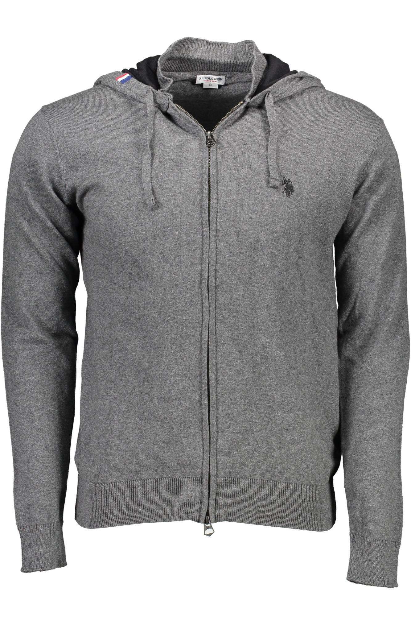 US POLO CARDIGAN MAN GRAY