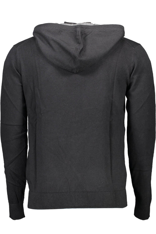 US POLO CARDIGAN MEN BLACK