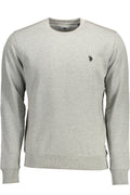 US POLO SWEATSHIRT WITHOUT ZIP MAN GRAY