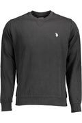 US POLO SWEATSHIRT WITHOUT ZIP BLACK MAN