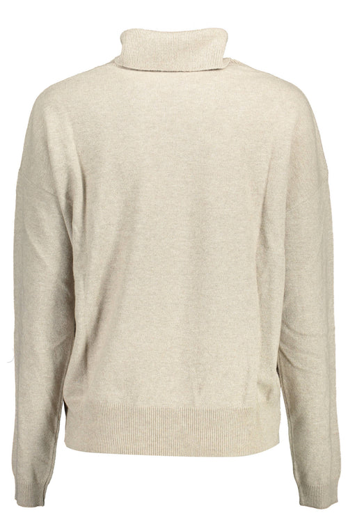 US WOMEN'S BEIGE TURTLENECK POLO SHIRT