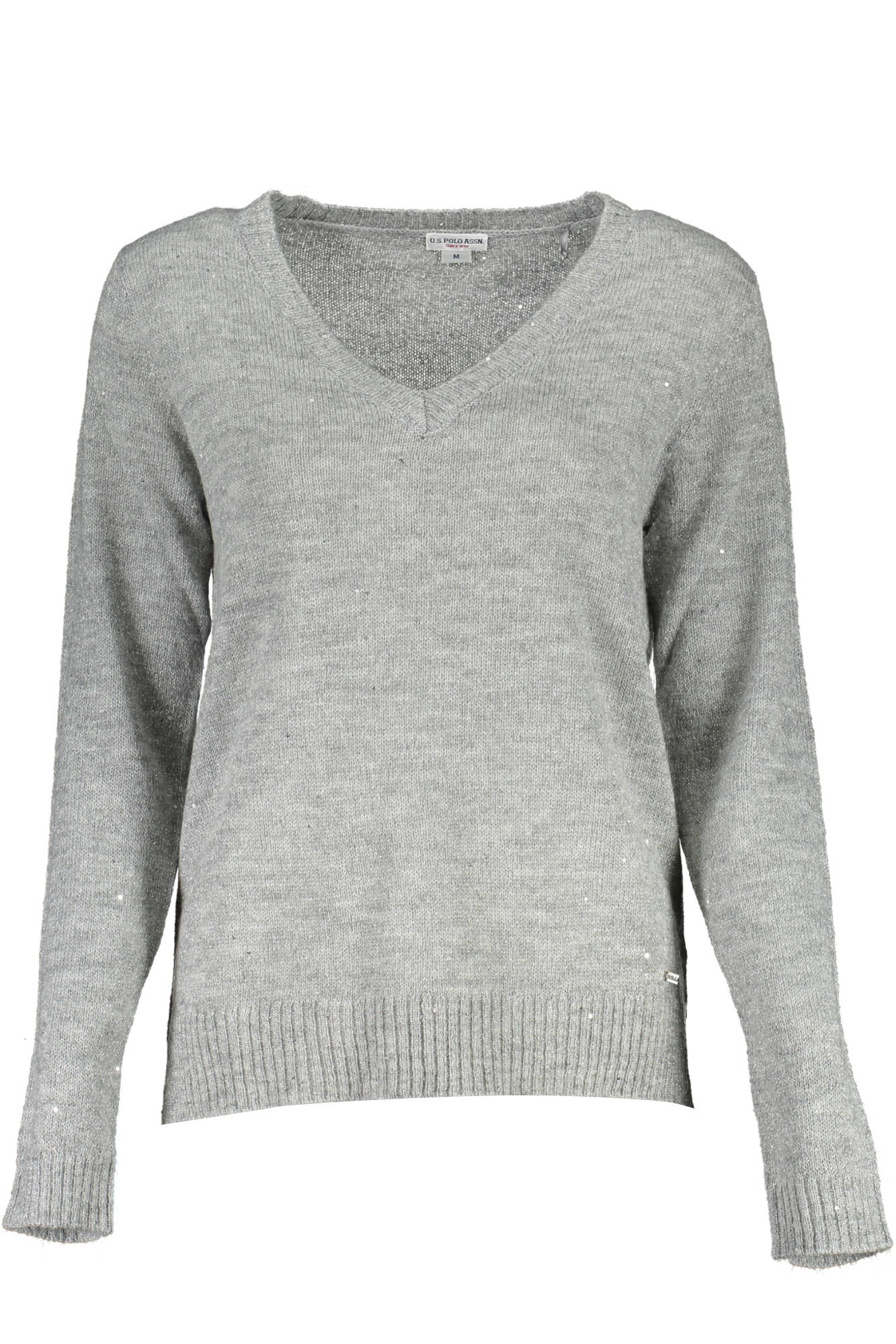 US POLO WOMEN'S SILVER SWEATER