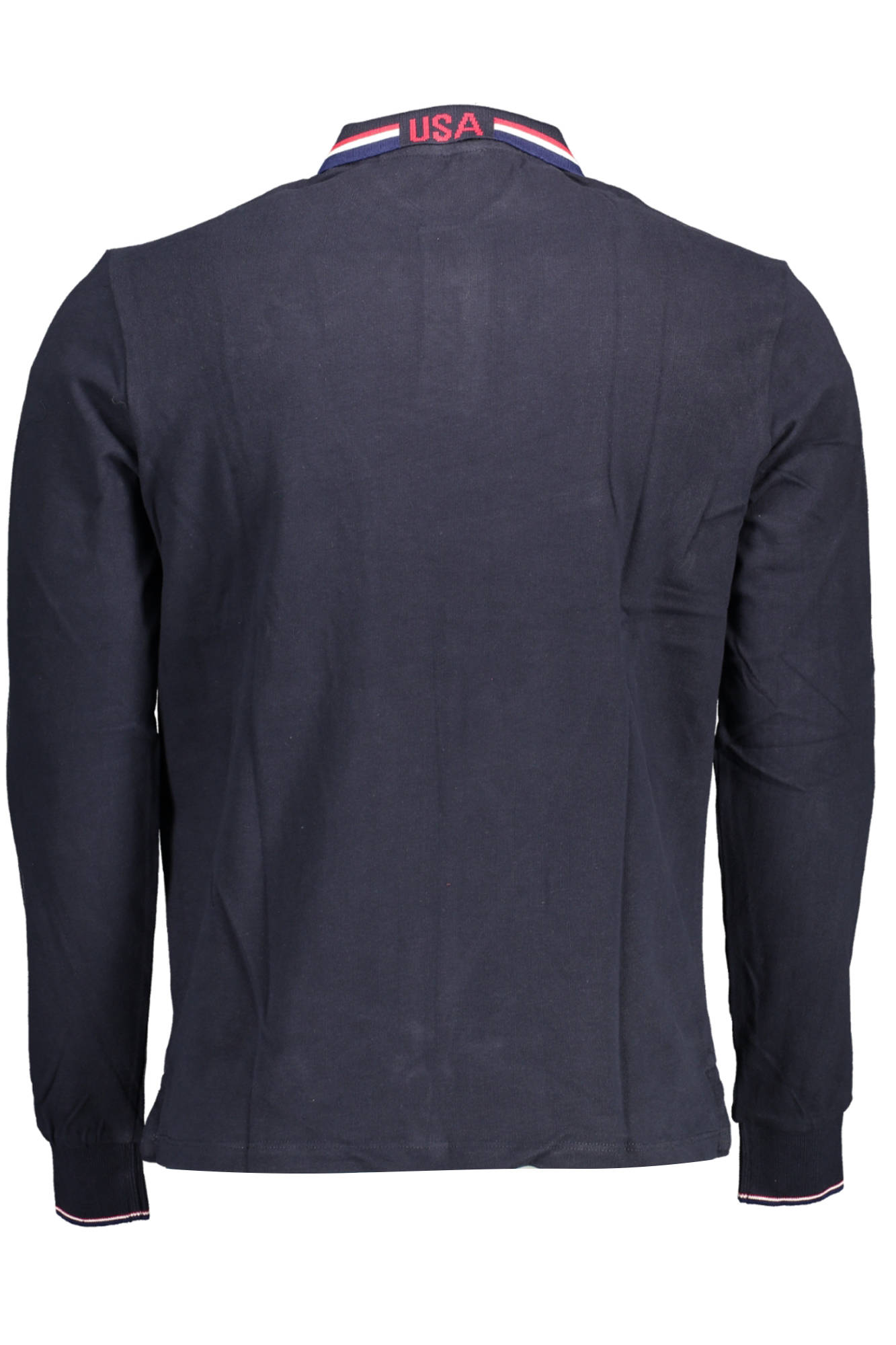 US POLO BLUE MEN'S LONG SLEEVED POLO SHIRT