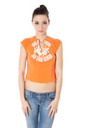 ZUELEMENTS WOMEN'S SHORT SLEEVE T-SHIRT ORANGE